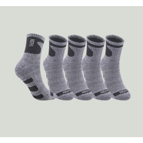 네파 남성용 쿠션 중목 양말 A타입 5족 세트 착용 후기 | 사이즈/핏 총정리 - 상품 이미지 2