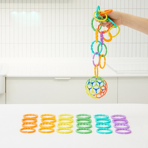 브라이트스타트 고리친구들 유모차장난감 치발기 이미지 4