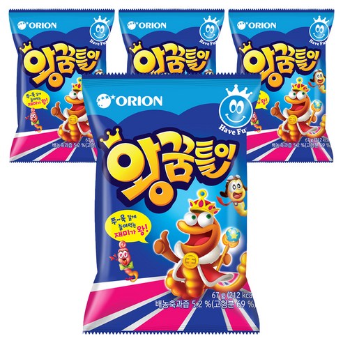왕꿈틀이 젤리, 67g, 4개