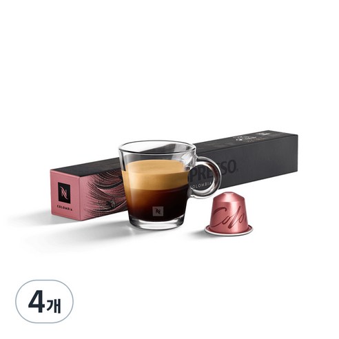 네스프레소 오리지널 캡슐커피 마스터 오리진 콜롬비아, 5.7g, 10개입, 4개