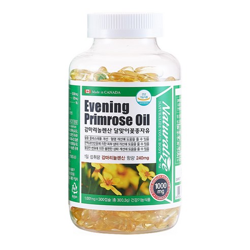 네추럴라이즈 감마리놀렌산 달맞이꽃 종자유 300정, 1개 실사용 후기 | 효과 있을까? - 상품 이미지 1