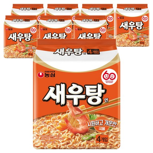 새우탕 새우탕면 122g, 8개