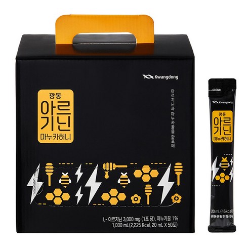 광동 아르기닌 마누카허니스틱 50회분, 1개 맛있게 먹은 솔직 후기 - 상품 이미지 1