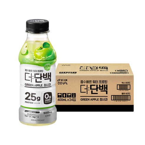 더단백 워터 프로틴 청사과 400ml, 24개 이미지 2