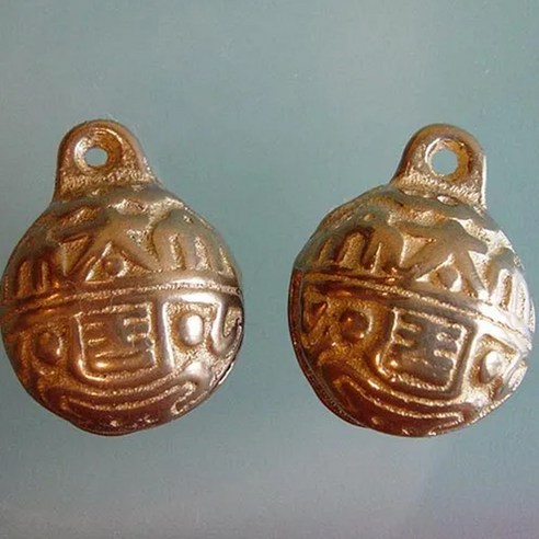 開運陶源催財銅鈴/銅製風鈴套組，附紅繩，消災驅邪，護身平安, 1組