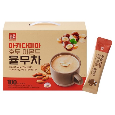 다농원 마카다미아 호두 아몬드 율무차 18g × 100개입 × 1개, 18g × 100개입 × 1개 섬네일