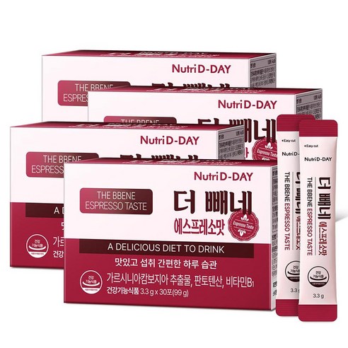 뉴트리디데이 더 빼네 에스프레소맛, 99g, 4개