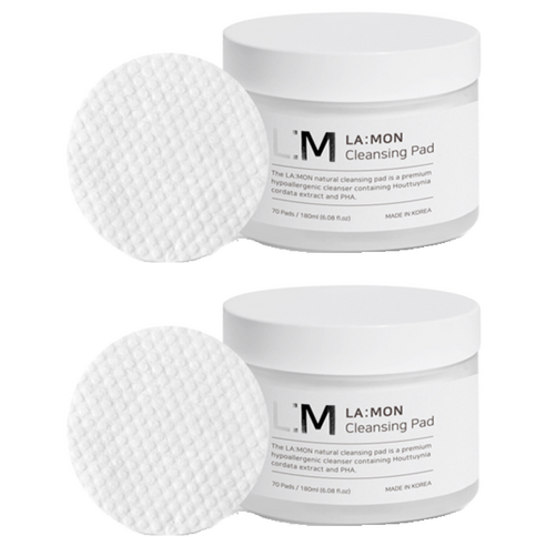 라몽 약산성 네츄럴 클렌징 패드 70p, 180ml, 2개
