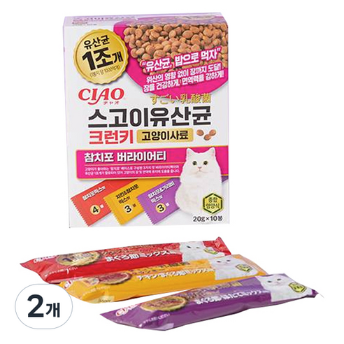 챠오츄르 전연령 고양이 CIAO 스고이유산균 크런키 참치포 버라이어티 P... 솔직 후기 | 실제 사용자 리뷰 총정리 썸네일