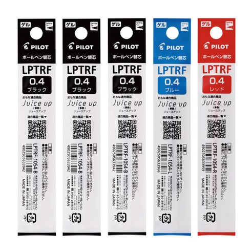 파이롯트 쥬스업 3색 4색 리필심 5p 0.4mm, 블랙 + 블루 + 레드, 1세트