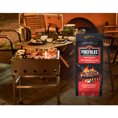 FIREFOLKS 더 오리지널 바비큐 캠핑 구이용 숯 이미지 3