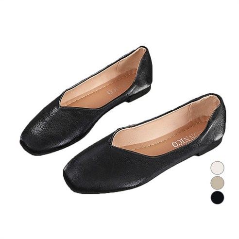 엘쏘 여성용 데일리 스퀘어토 플랫 슈즈