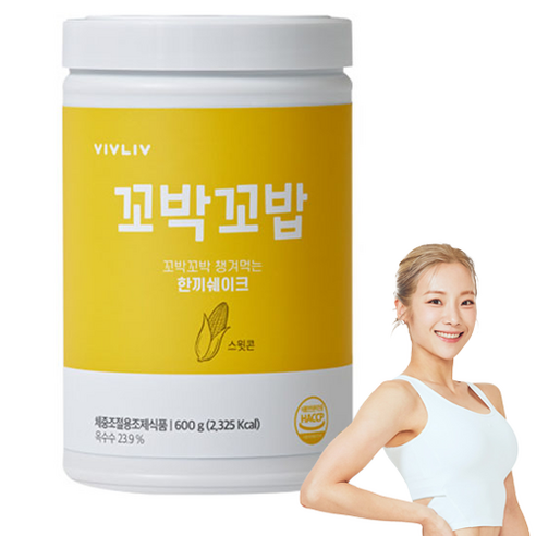 비브리브 꼬박꼬밥 한끼쉐이크 스윗콘맛 600g, 1개 솔직 후기 | 실사용자 리뷰 분석 - 상품 이미지 1