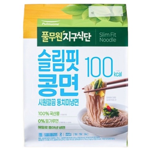 지구식단 100kcal 슬림핏콩면 시원깔끔 동치미냉면, 850g, 1개