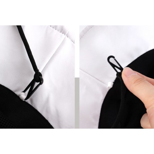 까스텔바작 여성 로고 버킷햇 BWEMGC506 CSW-218 후기 분석 - 로고 자수 근접