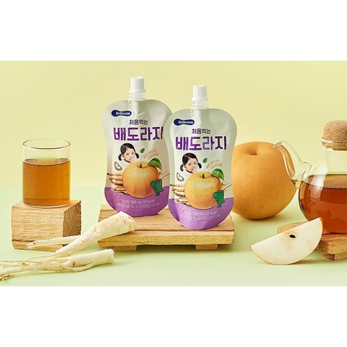 베베쿡 처음 먹는 배도라지 유아 음료 후기 분석 - 아이가 잡기 편한 사이즈