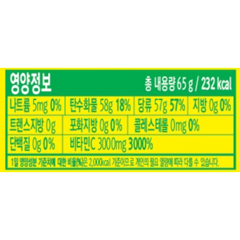 롯데웰푸드 비타C박스 65g, 6개 이미지 3