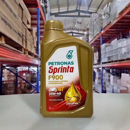 PETRONAS Sprinta F900 10W40 4T 全合成機油1L, 10W-40, 1瓶- 優惠推薦