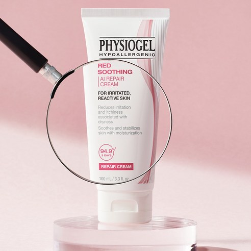 피지오겔 레드 수딩 AI 리페어 크림, 100ml, 1개 후기 분석 - 한 손에 쏙 들어오는 사이즈