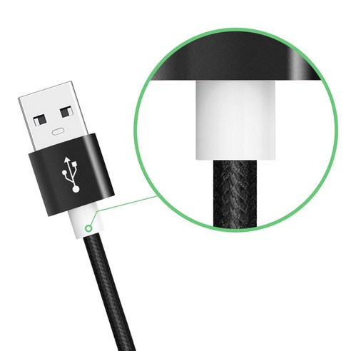 홈플래닛 패브릭 고속충전케이블 C타입 후기 분석 - 패브릭 재질 상세