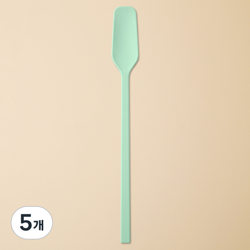 이지실리 스퀘어 실리콘 다용도 티 버터 잼스푼, 민트, 5개