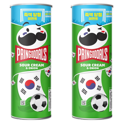 프링글스 사워크림 앤 어니언, 110g, 2개