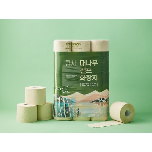 탐사 대나무 펄프 화장지 3겹 30m 30개입, 1개 이미지 2
