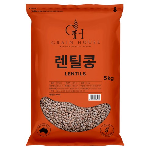 그레인하우스 렌틸콩, 5kg, 1개
