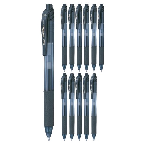 펜텔 에너겔X 중성펜 0.7mm 12p BL107-AX, 흑색, 1세트
