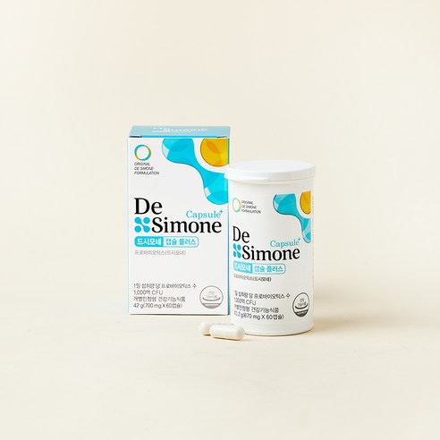 드시모네 프로바이오틱스 캡슐 플러스 1000억 40.2g 60정, 1개 맛있게 먹은 솔직 후기 - 상품 이미지 1