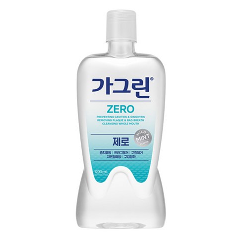 가그린 제로 구강청결제, 1.2L, 2개 후기 분석 - 대용량 병 디자인 상세