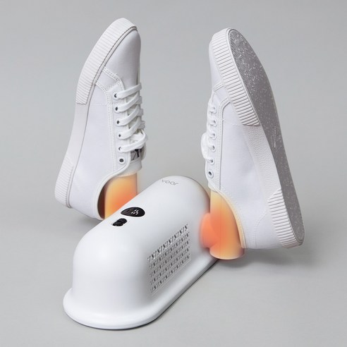 보아르 슈즈쏙 휴대용 소독 살균 관리 신발 건조기 후기 분석 - 조작부 및 타이머 버튼