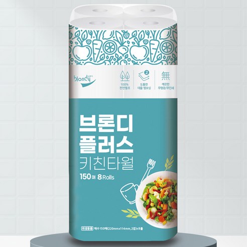 브론디 플러스 천연펄프 키친타월 이미지 3