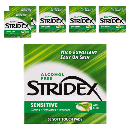 스트라이덱스 센시티브 필링 패드 180g, 55매입, 6개