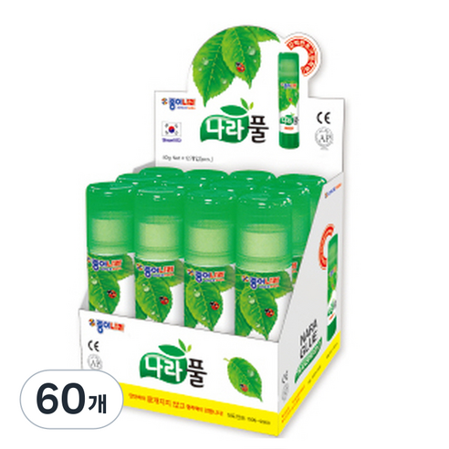 종이나라 나라풀 딱풀, 40g, 60개