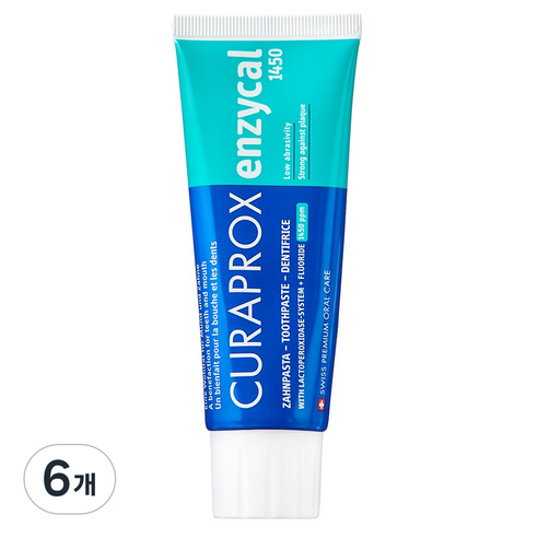 큐라프록스 엔자이칼1450 치약, 75ml, 6개