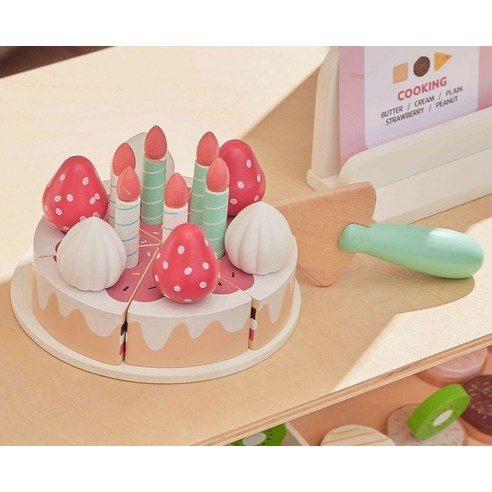 피에스타 원목 소꿉놀이 케이크 세트 이미지 3