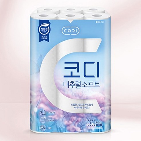 코디 내추럴소프트 3겹 롤화장지 이미지 2