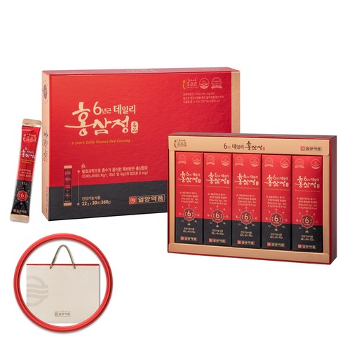 일양약품 6년근 데일리 홍삼정 쇼핑백, 360g, 1개