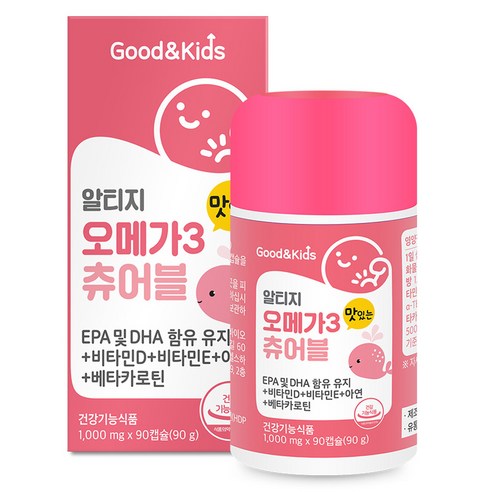 굿앤키즈 맛있는 오메가3 츄어블 90정, 1개 맛있게 먹은 솔직 후기 썸네일