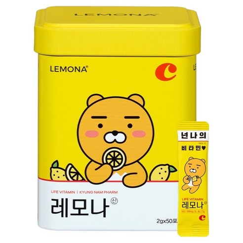 레모나산 카카오프렌즈 비타민C 50포 100g, 1개 맛있게 먹은 솔직 후기 - 상품 이미지 1