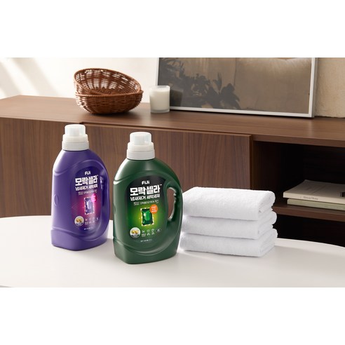 피지 모락셀라 냄새제거 액상세제 뽀송한 코튼향 본품 후기 분석 - 뒷면 상세 성분