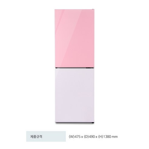 쿠잉전자 글라스 프리즘 129L 2도어 냉장고 방문설치 개봉기 | 실사용 후기 - 상품 이미지 2