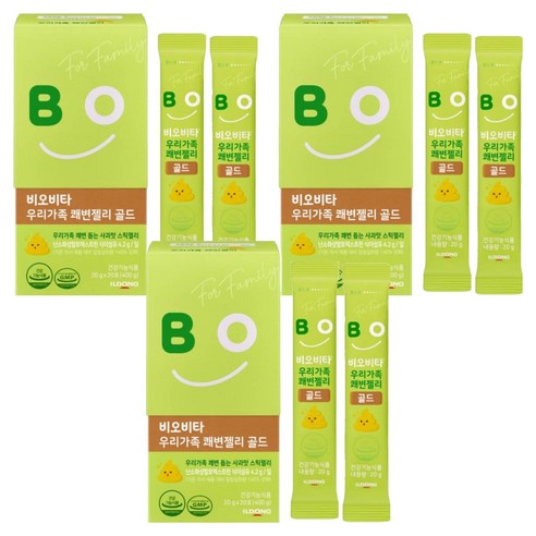 비오비타 우리가족 쾌변젤리 골드, 400g, 3개
