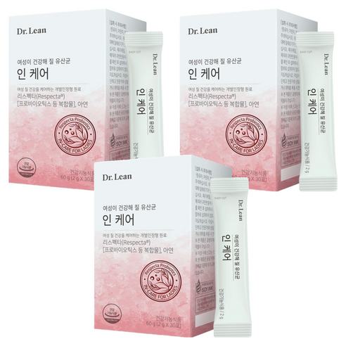 닥터린 인케어 유산균, 60g, 3개