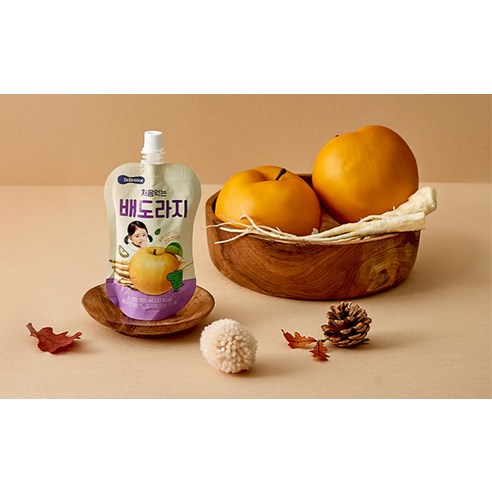 우리 아이 첫 음료, 베베쿡 배도라지로 건강하고 즐겁게 시작하세요.