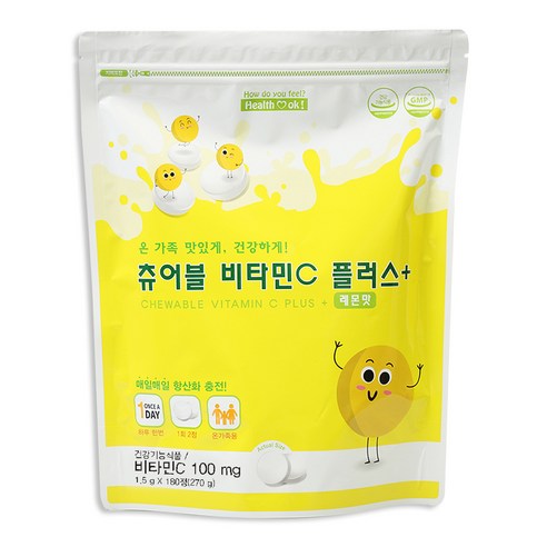 헬퍼장 츄어블 비타민 C 플러스 영양제 180정, 1개 이미지