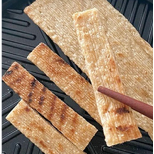 순수한집 곤약쫀드기 후기 분석 - 곡물 가루 입자 확인