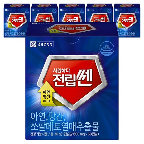 종근당건강 시원하다 전립쎈, 60정, 6개