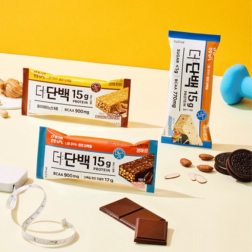 빙그레 더단백 마일드 프로틴바 아몬트쿠키 9p 450g, 2개 맛있게 먹은 솔직 후기 - 상품 이미지 4